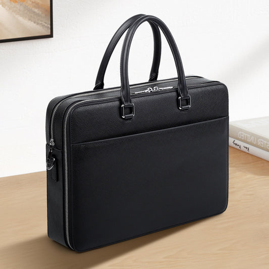 YashiSpace Leather Multifunctional Business Briefcase