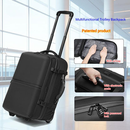 YashiSpace Business Travel Invisible Telescopic Handle Backpack