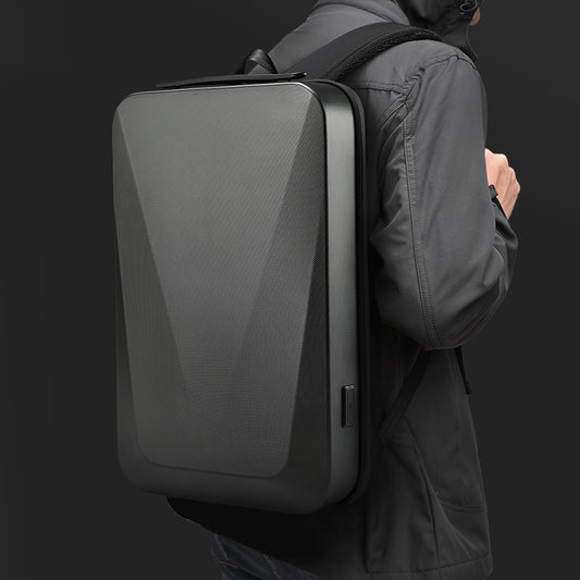 Hard-Shell Backpack – Waterproof, Tech-Ready, Business Travel Pack