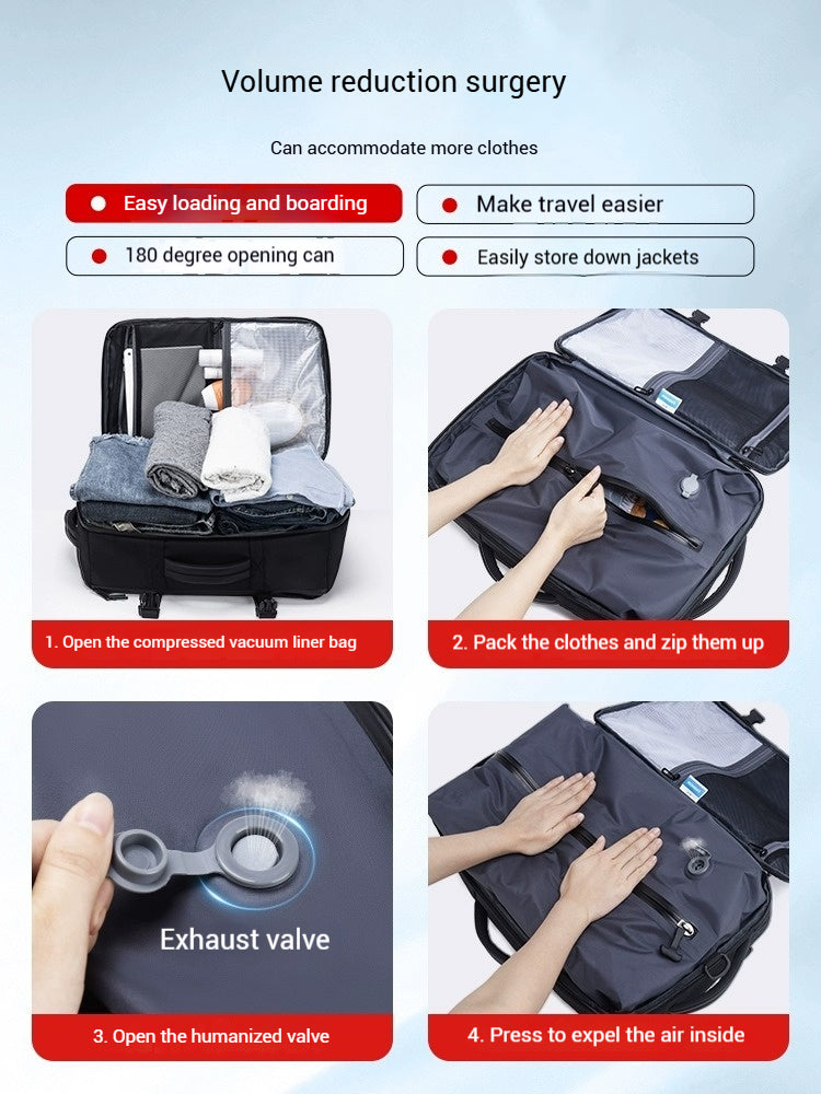 YashiSpace Compression Master - highlights the vacuum tech and business use