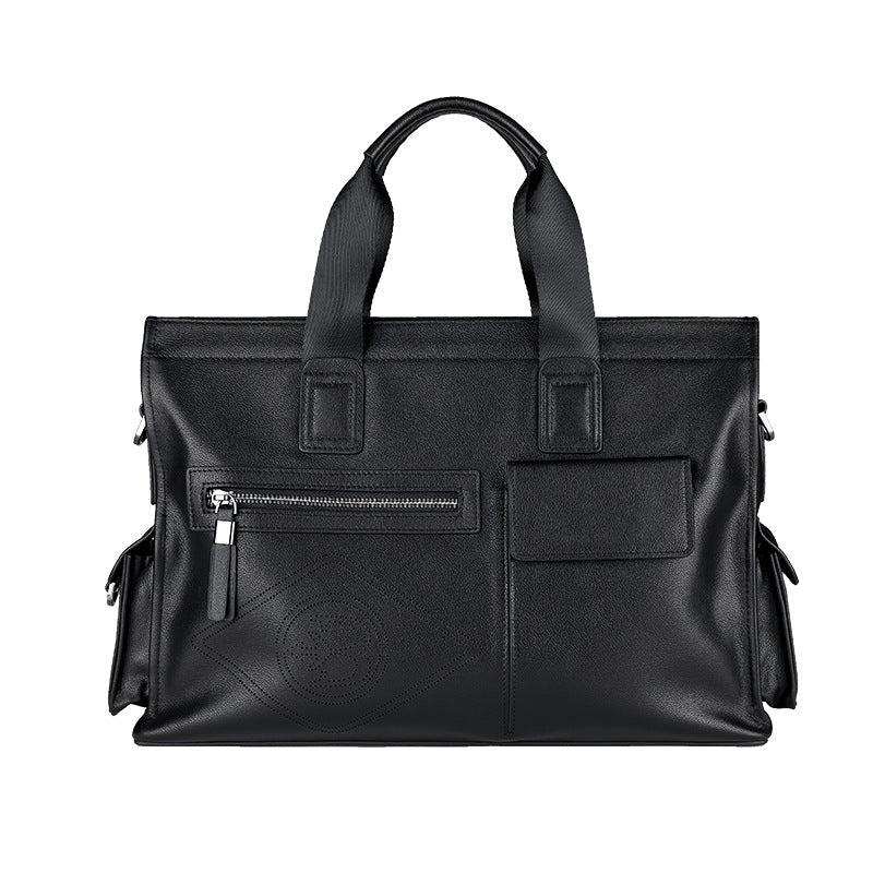 YashiSpace Genuine Leather Men's Briefcase | Stylish Cowhide Business Laptop Bag