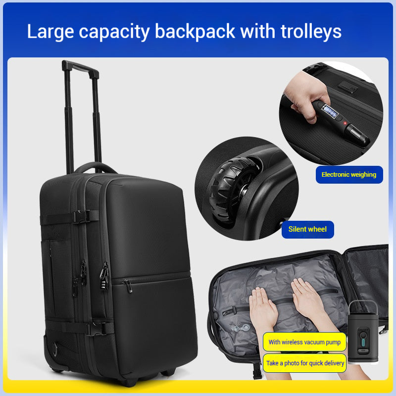YashiSpace Business Travel Invisible Telescopic Handle Backpack