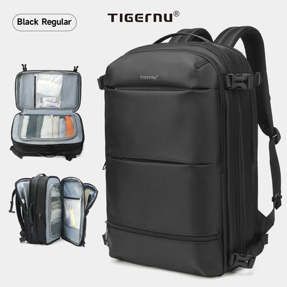 Tigernu Vacuum Backpacks Men Expandable Bags 17inch Laptop Backpack Bags Male Travel Backpacks Large Capacity Backpack Women Bag