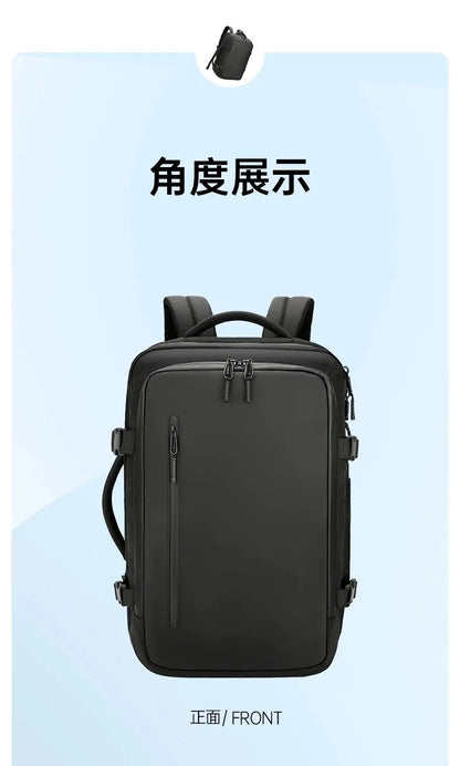 Backpack Vacuum Compression Simple Large Capacity Expansion Men's Premium Travel Backpack