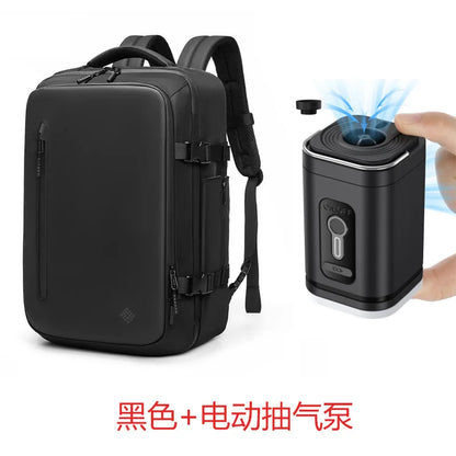 Backpack Vacuum Compression Simple Large Capacity Expansion Men's Premium Travel Backpack