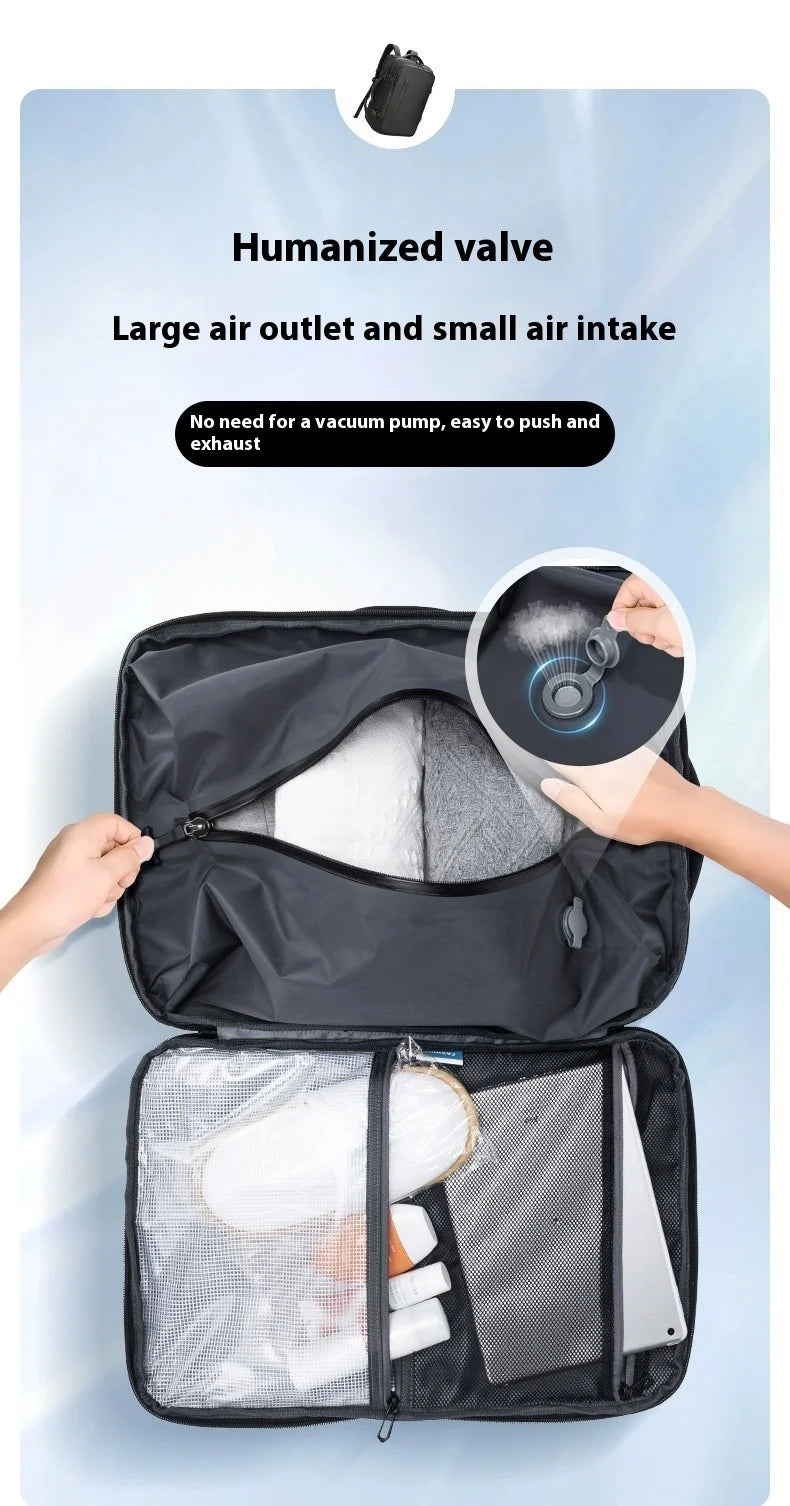Backpack Vacuum Compression Simple Large Capacity Expansion Men's Premium Travel Backpack