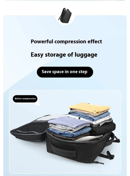 Backpack Vacuum Compression Simple Large Capacity Expansion Men's Premium Travel Backpack