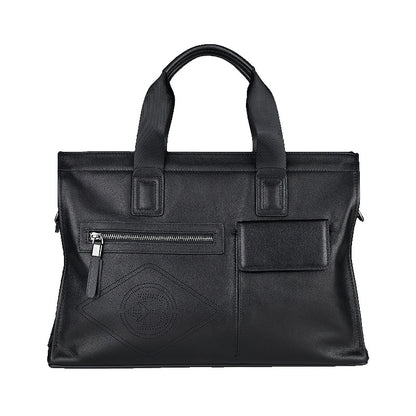 YashiSpace Genuine Leather Men's Briefcase | Stylish Cowhide Business Laptop Bag